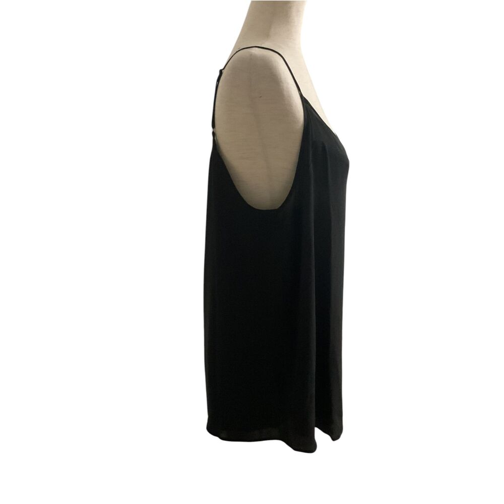 Tahari Black Cami Mesh Lined Tank Size XL - Picture 4 of 13